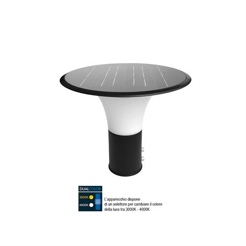 LAMPIONE SOLARE LED 15W 1900LM MARZIA PALO 60 DUAL 3000/4000k